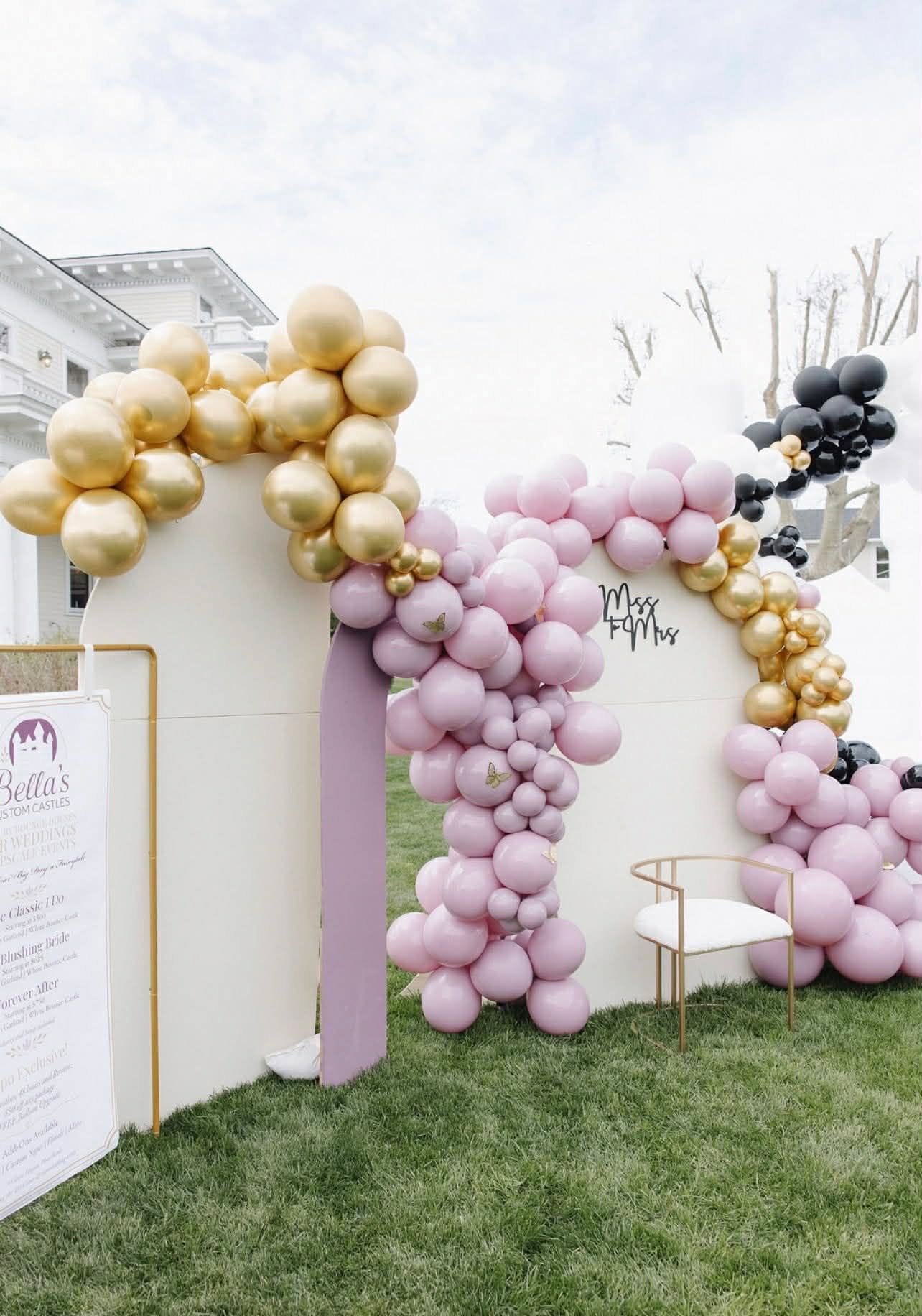 Blush Wedding Balloon Backdrop