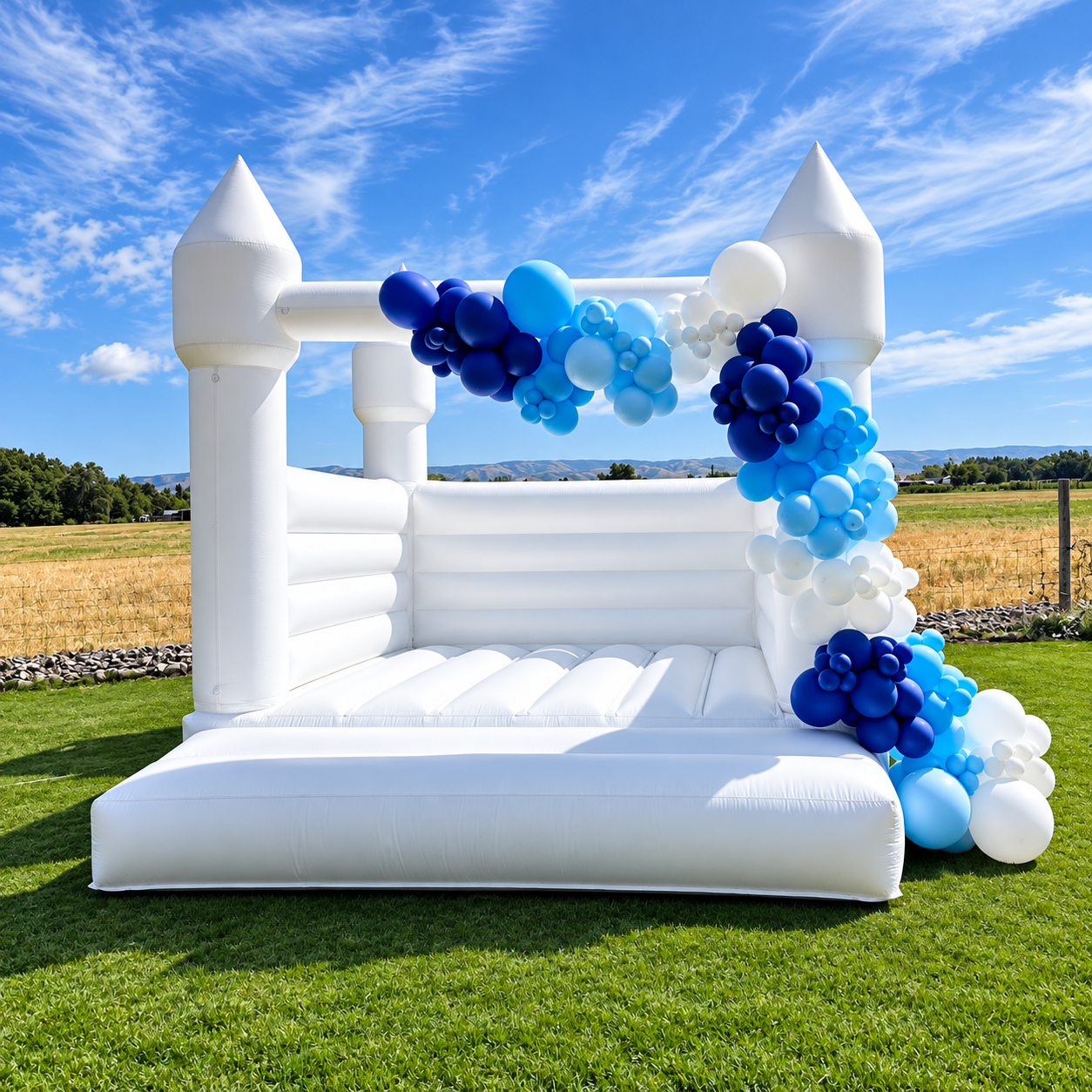 The Bella with Blue Garland