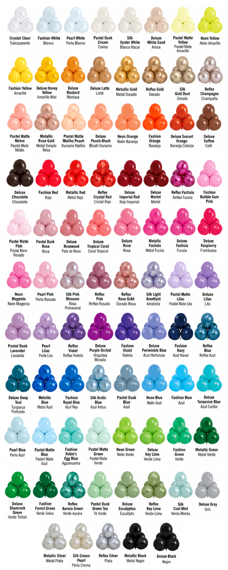 Sempertex Balloon Swatch Palette